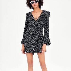 Zara polka dot jumpsuit